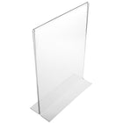 Eddies Hang-Up Display Ltd. Porte-affiche à chargement par le bas - comptoir - acrylique transparent - 11x8 -5 po - 6/paq-Support de panneau de comptoir