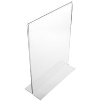 Eddies Hang-Up Display Ltd. Porte-affiche à chargement par le bas - comptoir - acrylique transparent - 11x8 -5 po - 6/paq-Support de panneau de comptoir