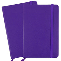 JAM Paper - Carnet ligné à couverture rigide, fermeture à élastique, format voyage (4 x 6 po), violet, 2/paquet (340528851g)-Journal/carnet de notes violet prune à couverture rigide