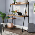 Sauder 43"W La Collection North Avenue Bureau - Finition Sindoori Mango-  Surface et étagères robustes de 1 po d'épaisseur pour la durabilité