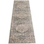 ECARPETGALLERY - Tapis Oregon Tabriz Bleu, Ivoire 2'7" x 8'2"-Tissé A La Machine Turquie