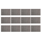 Set de Table à Rayures - Taupe - Paquet de 12-Vaisselle