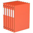 Davis Group Super économie, Reliure à anneaux ronds 5/8 po, paquet de 6 – Orange-3 Reliure À Anneaux