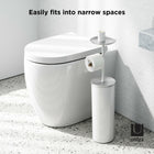 Umbra PORTALOO - Porte-papier toilette avec espace de rangement blanc et nickel-Capacite : jusqu'à 3 rouleaux de papier
