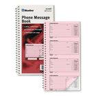 Blueline – Livret de messages téléphoniques - 10 3/4 po x 5 3/4 po - 100 pages - Anglais-Chaque formulaire de message permet de noter la date, l'heure, le nom de l'appelant, son numéro de téléphone et de télécopie