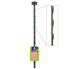Eddie's - Bandes de merchandising avec 12 broches à pousser - 30.5" H x 3/4" L - Plastique - Noir - Paquet de 50 (200006-50)-Plastique