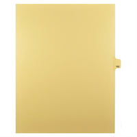 Markmaker - Intercalaires imprimes Legal, Chamois, 1/25th coupe, format lettre, sans trous, 25 tabs/PQT, 5 PQT/Boite, Numero 162-Intercalaires imprimes Legal
