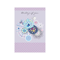 MILLBROOK - Carte de souhaits Enveloppes - 5-3/8 po L x 7-3/4 po H - Griffonnage de spirales - Paquet de 18-Cartes de qualite style boutique