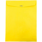 JAM Paper - Enveloppes ouvertes en papier avec fermeture à attache parisienne, 10 x 13 po, jaune, 100 par boîte-Taille : 10 x 13 po
