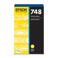 Epson - Cartouche d'encre DuraBrite Pro T748 - Capacité standard - Jaune-Qualité photo supérieure à celle des photos de labo