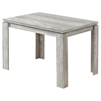 Monarch Specialties - 1164 Table A Manger - 32 po X 48 po /Faux Bois Gris-Table à manger en simili bois avec la touche contemporaine parfaite