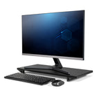 Allsop - Support de moniteur Lo Riser avec plate-forme large et réglages de hauteur double - Noir-7