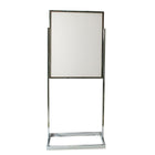 JJ – Présentoir de plancher, 22 x 28 po, chrome (FSSHM2228-CH)-Porte-affiche de plancher