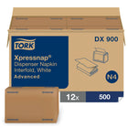 Tork - Advanced Xpressnap Serviettes distributrices interpliées - Blanc - Paquet de 12-Idéal pour les établissements à forte fréquentation qui se soucient du coût d'utilisation
