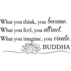 WallPops - Devenez ce que vous pensez Devis mural-Citation inspirée Bouddha