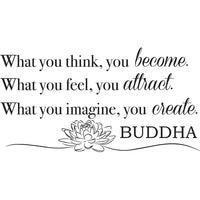 WallPops - Devenez ce que vous pensez Devis mural-Citation inspirée Bouddha