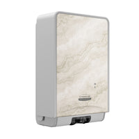 Kimberly-Clark - Distributeur automatique de savon et de desinfectant ICON, avec plaque de revêtement au motif de marbre chaud-Un distributeur et une plaque de revêtement decorative au motif de marbre chaud par caisse