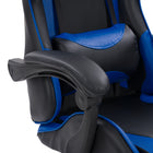 Chaise de jeu Ravagers de CorLiving - Noir/Bleu-Le mécanisme d’inclinaison permet au dossier de s’incliner jusqu’à 145 degrés