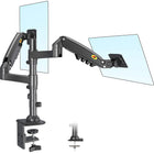 Double moniteur support de bureau Heavy Duty pour les écrans et moniteurs 17 - 27 po de North Bayou - H160- Noir-Deux écrans à la fois: S'adapte à la plupart des écrans de 17" à 27"