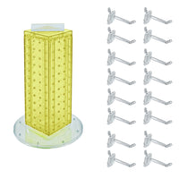Azar - Tour de cheville interlock avec base et crochets tournants - 4 po x 4 po x 12 po - jaune-Vendu en multiples de: 1