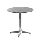 Flash Furniture – Table ronde de 27,5 po en aluminium avec base, intérieur/extérieur (TLH0522)-Table ronde