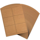 JAM Paper - Étiquettes d'adresse d'expédition - Grandes - 3 1/3 po x 4 po - kraft brun - Paquet de 120-Taille : Grand (3,3 x 4 pouces), Les étiquettes imprimables sont faciles à créer et à personnaliser