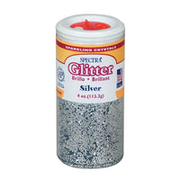 Paillettes d'argent Spectra, 4 oz, paquet de 6-Cristaux scintillants en plastique de haute qualité en forme d'hexagone