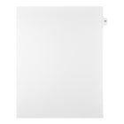 Markmaker - Intercalaires imprimes Legal, Blanc, 1/15th coupe, format lettre, sans trous, 25 tabs/PQT, 5 PQT/Boite, Numero 77-Intercalaires imprimes Legal