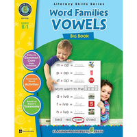 Livre numérique : Word Families, Vowels Big Book (PDF, téléchargement pour 1 utilisateur), maternelle - 1re année-Vous recevrez deux courriels : un confirmant toute la commande et l'autre avec un bouton Download Software (Télécharger le logiciel). Vous pouvez télécharger immédiatement ou revoir votre courriel pour télécharger plus tard.
