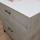 Sauder - La Collection Tremont Row Classeur lateral - Finition Mystic Oak-Base metallique durable.