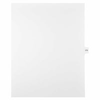 Mark Maker – Onglets séparateurs juridiques blancs, 1/15 onglets, format lettre, sans trous, numéro 173, 25/paquet-Onglets séparateurs blancs, 1/15 onglets