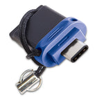 Verbatim - Clé double USB 3.2 Gen 1 Store ‘n' Go de 64 Go pour appareils USB-C - Bleu -Sauvegarde des fichiers directement sur la clé USB, aucune connexion Wi-Fi n'est requise
