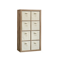 Sauder Stow-away 8 Cube Organisateur - 57.87" H - Finition Lintel Oak (421965)-Cube  - Finition Lintel Oak - Bois D'ingénierie