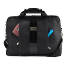 Vangoddy sac à bandoulière pour ordinateur portable 15,6 po, noir-La poignée à bouton permet une prise confortable et de sécuriser vos articles