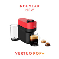 Nespresso - Machine à Café et Espresso Vertuo Pop+ par Breville - Rouge Piment-La plus petite et styleé?de nos machines Vertuo.