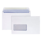 Staples - Enveloppes T4 avec rabats gommés, 5 3/4 x 9 po, 24 lb, blanc, paquet de 25-Rabat carré avec joint latéral pour faciliter l'insertion de relevés et formulaires