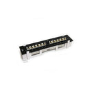 StarTech  Tableau de connexions monté au mur Cat5e 110, 45 degrés, 1 U 12 ports-Comprends un support mural