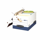 Boîte de rangement Bankers Box Presto Letter/Legal avec poignées ergonomiques, paquet de 4-Les poignées sont indéchirables et renforcées.