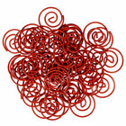 JAM PAPER - Trombones Circulaires Colores, Rouge, 2 Paquets de 50-Taille : 1 pouce (diametre)