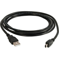 C2G – USB 2.0 A vers câble Mini-b, 2 m/6,5 pi-Connectez votre appareil photo ou un appareil mini-USB à 5 broches sur un port USB de votre concentrateur USB, PC ou Mac(R) Compatible avec de nombreux modèles d’appareil photo des grandes marques.