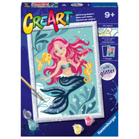 Ravensburger - CreArt Peinture par numéros sirène enchanteresse série D-Développement artistique: La peinture par numéros favorise le développement de compétences des enfants en leur permettant de s'exercer à l'identification des couleurs, au côntrole du. 