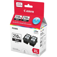 Canon - Cartouche d'encre noire PG-210XL haut rendement, paquet de 2-Comprend 2 cartouches d'encre noire pour imprimante