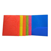 Chemise de présentation mate à 2 pochettes avec tourbillons, couleurs variées, 12/paquet-Couleurs variées