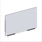 Côté pare-haleine modulaire Mark Maker - Acrylique transparent 1/4" - panneau de 47,5" Lx31,5"H - 2 traverses inférieures de 12"-Nos côtés modulaires transparents doivent être combinés avec les façades modulaires comme une extension pour une protection supplémentaire.