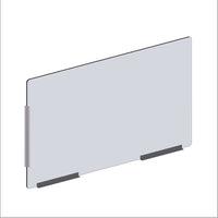 Côté pare-haleine modulaire Mark Maker - Acrylique transparent 1/4" - panneau de 47,5" Lx31,5"H - 2 traverses inférieures de 12"-Nos côtés modulaires transparents doivent être combinés avec les façades modulaires comme une extension pour une protection supplémentaire.