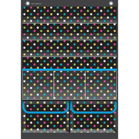 Tableau de poche Brights Place Value Tableau de ressources créées par l'enseignant, 14" x 20"-Les tableaux de poche légers et durables présentent des motifs colorés et s'accrochent facilement à des œillets métalliques robustes