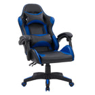 Chaise de jeu Ravagers de CorLiving - Noir/Bleu-Le siège rembourré en mousse moulée haute densité offre un bon soutien