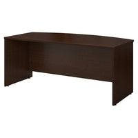 Bush® - Bureau à devant arqué de la collection Westfield, fini cerisier mocha-Combinez le bureau arqué avec d'autres composants Westfield pour des solutions personnalisées