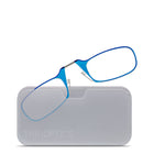 ThinOptics 1.0 Bleu Lecteur avec Pod Blanc Universel - Bleu-Le produit comprend les lunettes de lecture ThinOptics et l'étui universel avec un adhésif sans résidu à coller sur votre téléphone / étui ou toute autre surface dure et plate