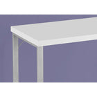 Monarch Specialties - 7154 Bureau 48 po L - Blanc/Metal Argent-Conçu de manière durable avec un plateau épais et un cadre robuste en forme de U, ce bureau de style tendance est assorti d'une garantie limitée de 5 ans contre tout défaut, pour votre confort.